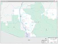 Santa Cruz, Az Carrier Route Wall Map